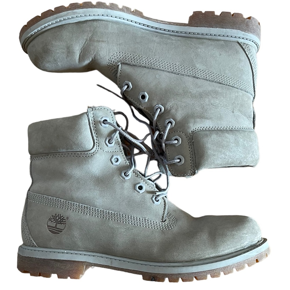 Timberland 6-Inch Premium Waterproof Boots Grey Size 9
